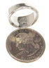 Southwestern Multicolor Inlay Sterling Silver Ring Size 7-3/4 PS58196
